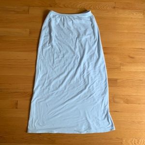 Lands end jersey midi skirt